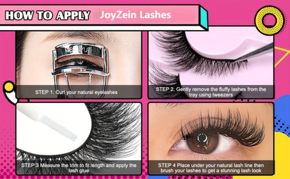 Wispy Cat Eye False Eyelashes 30 Pairs Long Voluminous Reusable Strip Lashes with Flexible Clear Band – Dramatic Eye Makeup for Parties, Date Night & Everyday Wear
