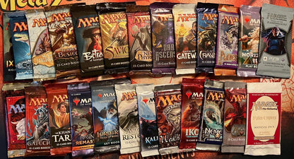 Magic The Gathering 4-Pack Assorted Booster Bundle – 4 Random Sealed MTG Booster Packs Multi-Set Variety, Rare & Foil Pulls Possible, Best Gift for MTG Players Collectors Kids Teens Adults