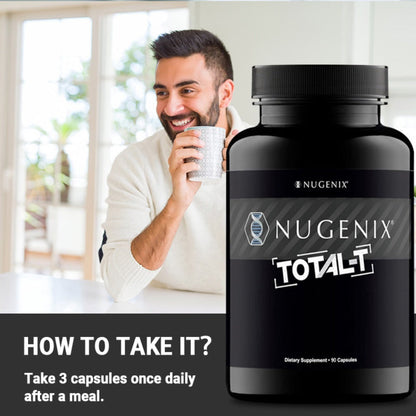 Testosterone Support Supplement for Men with L-Citrulline, Fenugreek & Vitamin B6 - Boost Energy, Mood & Circulation - Daily Male Wellness Formula - 2 Bottle Pack