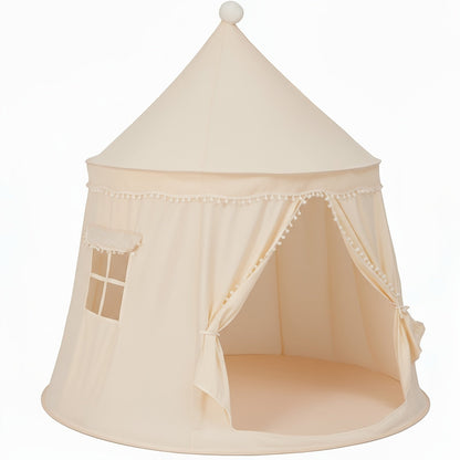 Pop-Up Dome Pet Tent for Large Cats - Automatic Instant Setup Outdoor Indoor Cat Tent House, Available Basic or Deluxe with Mat Star Lights & Flag, Portable No-Assembly Pet Shelter, Patio Garden Use