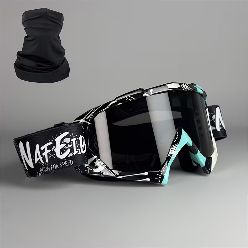 Ski Goggles with Headband – Mirror Coating Polycarbonate Lens, TPU Frame, Adjustable Thick Foam Pad, Anti-Fog Snow Goggles for Adults, 30+ Color Options for Skiing & Snowboarding