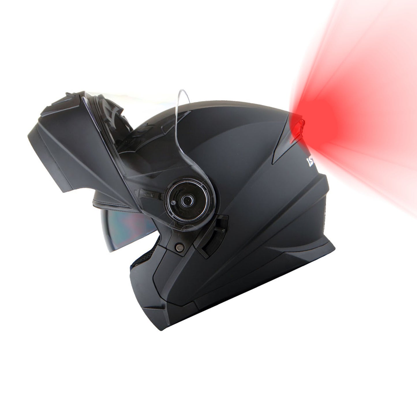 Motorcycle Modular Full Face Dual Visor Helmet Sun Shield Optional LED Tail Light: Modular901