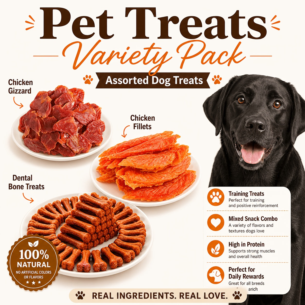 Duck Jerky Chicken Freeze-Dried Dog Treats Sharing Pack Soft Chewy Healthy Digestible Training Reward Snacks for Small Medium Large Dogs Beef Sausage