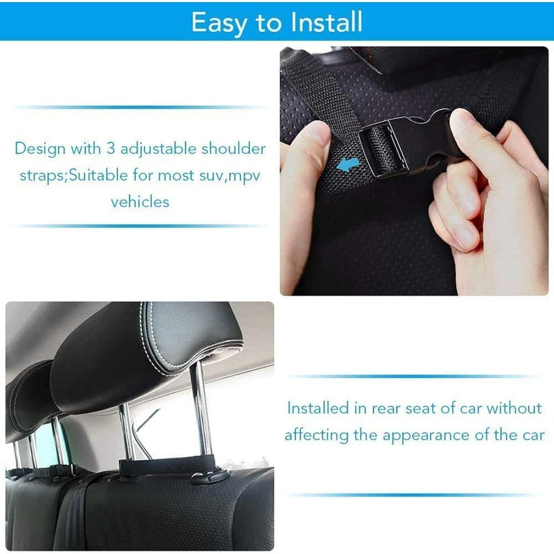 Car Trunk Organizer, Large Capacity Car Organizers And Storage with 8 Pockets, Waterproof Backseat Hanging Organizer for SUV, Truck, MPV, Interior Additions for Men And Women
