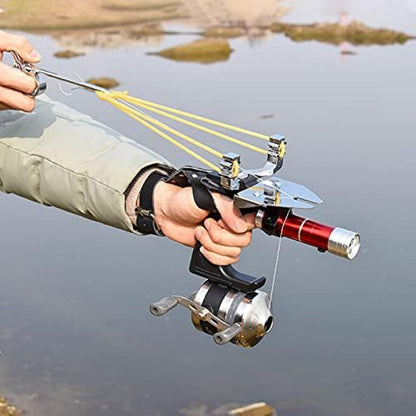 Stainless Steel Slingshot Fishing Arrowheads 12-Pack, Bowfishing Arrow Tips for Slingshot Bow Fishing & Target Practice, Detachable Broadhead Darts with Fishing Line Hole - Replacement Shooting Points