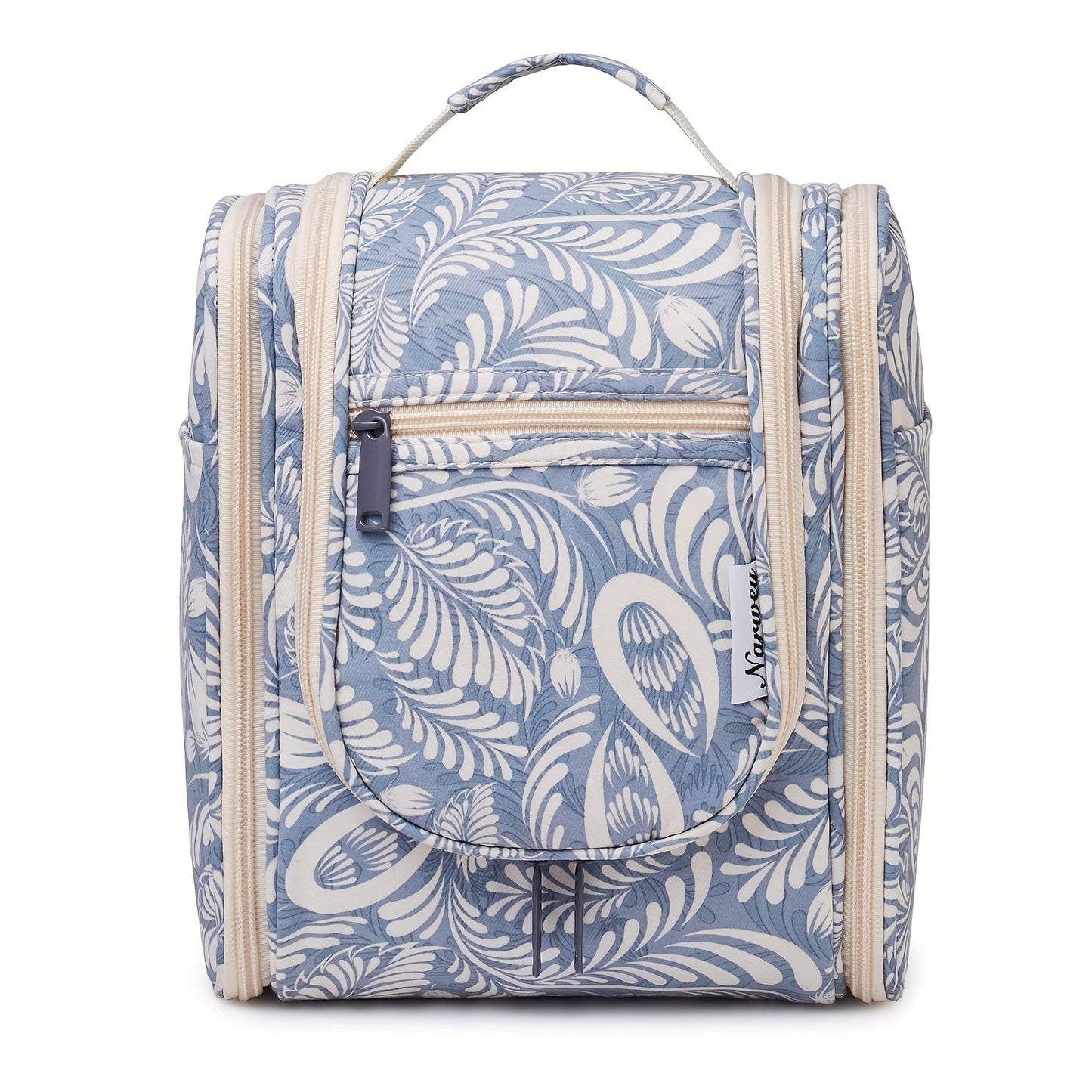 Hanging Toiletry Bag for Women Large Capacity Travel Makeup Organizer Bag with Hook Multi-Compartment Waterproof Cosmetic Pouch 16 Prints for Cruise Gym