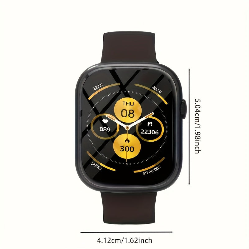 Smart Watch Fitness Tracker 2.01" Touchscreen – Dual Strap, HD Bluetooth Calls, 100+ Functions, Step & Calorie Tracking, Music & Notifications for Android & iPhone
