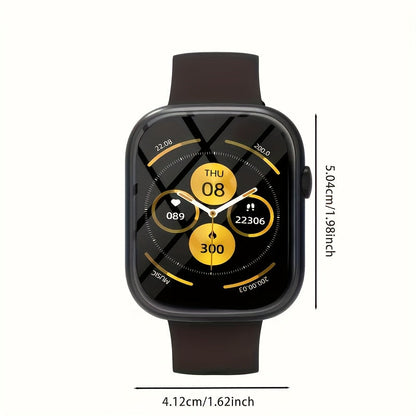 Smart Watch Fitness Tracker 2.01" Touchscreen – Dual Strap, HD Bluetooth Calls, 100+ Functions, Step & Calorie Tracking, Music & Notifications for Android & iPhone