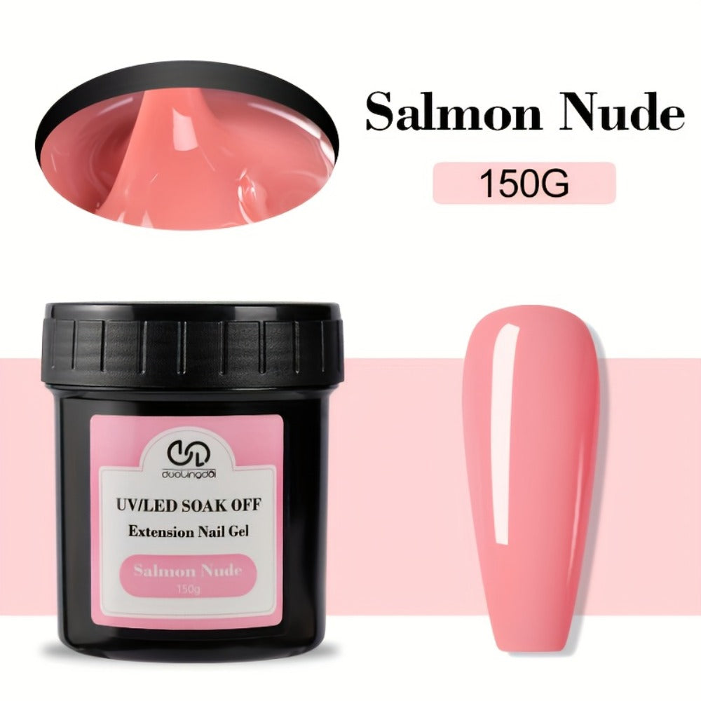 Builder Gel for Nail Extensions 150g Apex Strengthening Kit 13 Shades Clear White Pink Nude Milky Jelly Salmon UV LED Cure Professional Salon Home DIY Manicure Nail Art Women