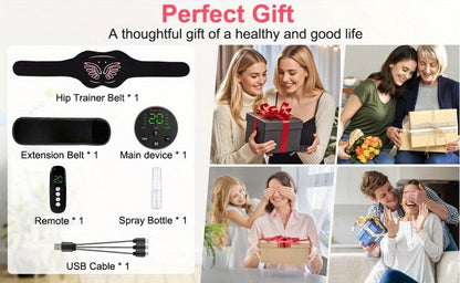 EMS Hip Trainer & Butt Muscle Stimulator with Remote Control, Rechargeable Electric Peach Butt Shaper for Women, Home Gym Glute Toning & Muscle Recovery Massager, Comfortable Wearable Fitness Device