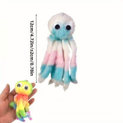 Cat Kick Toy Octopus 5-Pack - Cute Stuffed Chew & Kick Plush Toy for Indoor Cats, Teaser Wand Replacement Heads, Colorful Catnip-Style Interactive Cat Toy Set for Biting & Bunny Kicking