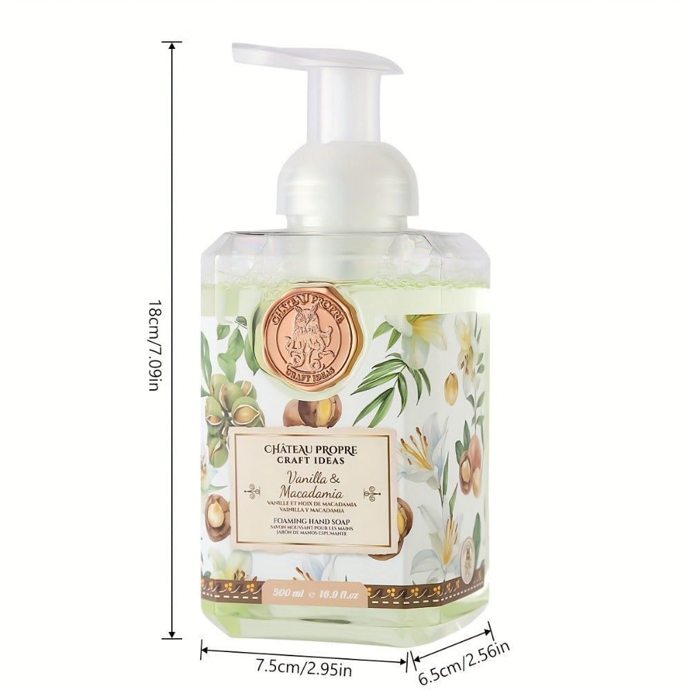 Foaming Hand Soap 500ml Moisturizing Gentle Foam Soap 8 Scents Vanilla Coconut Citrus Floral Fruity Deeply Hydrating Soft Hands All Skin Types Bathroom Kitchen Bedroom Office 1PC 2PCS Value Pack