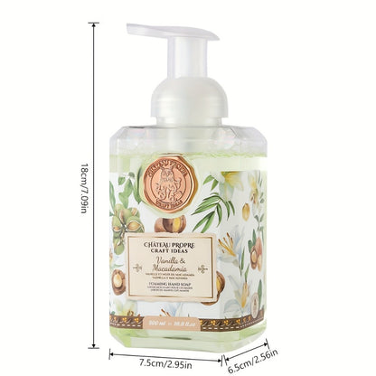 Foaming Hand Soap 500ml Moisturizing Gentle Foam Soap 8 Scents Vanilla Coconut Citrus Floral Fruity Deeply Hydrating Soft Hands All Skin Types Bathroom Kitchen Bedroom Office 1PC 2PCS Value Pack