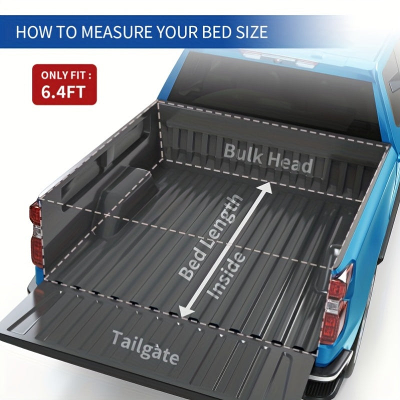 YINTATECH Soft Quad- Fold Tonneau Cover Built For Dodge Ram 1500/ 2500/ 3500 2002- 2025 6.4/6.5ft Truck Beds & W/ O Ram Box Models
