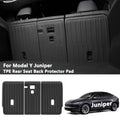 Backrest Mats for Tesla 2025 for Model Y Juniper|(not Suitable for Model Y RWD)Car Rear Seat Back Backrest Pads|Back Seat Cover Mats|for Tesla Seat Back Cushion|Trunk Divider Cargo Luggage Liner|Seat Protector|for Tesla Accessories| TPE