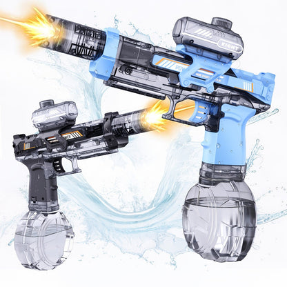 Kids Electric Water Gun with Sound Effects for Ages 3-6 – Automatic High Capacity Squirt Blaster Long Range, Toddler Summer Outdoor Pool Beach Backyard Party Toy, Birthday Gift for Boys Girls, 2-Pack Option