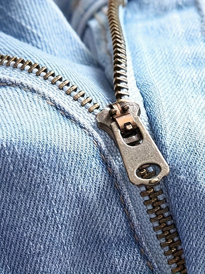 Men's Skinny Jeans - Classic Wash Distressed Streetwear 055909