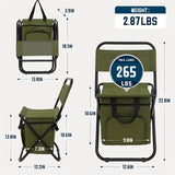 Green with a storage bag