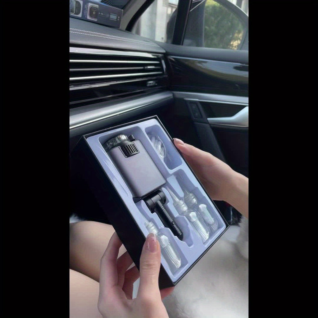 New AromaRelax Car Charger,Perfume(1pc/3pcs Sold),3-in-1 Retractable Car Charger with Starlight Projector, Fast Charging Car Phone Charger with 2.6ft Retractable Cable and USB-C Port, Car Charger Adapter, Compatible with Phone Etc.