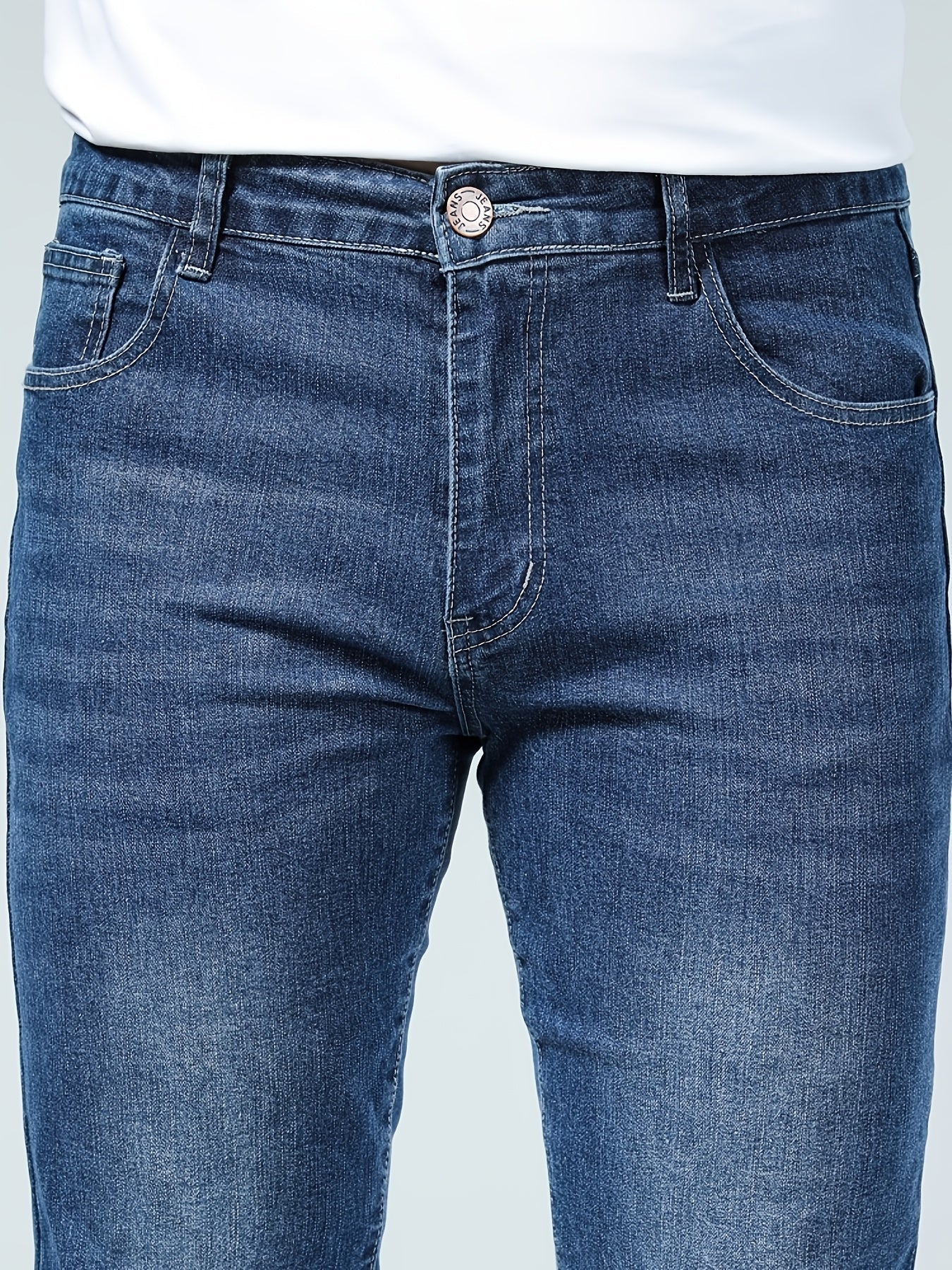 Men's Slim Fit Jeans - Classic Wash Clean Finish Streetwear 181029