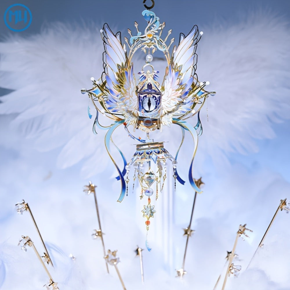 3D Metal Puzzle Model Kit – God's Eye & Angel's Eye MU Assembly, Laser-Cut DIY Craft, Artistic Home & Office Decor, Unique Birthday Gift for Adults, Teens, Girlfriend Boyfriend