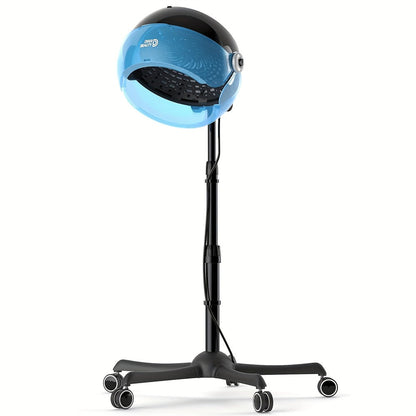 Ionic Floor-Standing Hooded Hair Dryer 1875W — Adjustable Height Professional Salon Hood Dryer for Deep Conditioning, Natural Hair, Roller Sets & Color Processing, 4 Colors