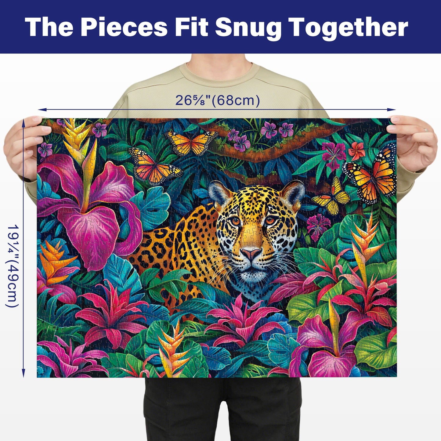1000 Piece Jigsaw Puzzles for Adults 3-Pack – Challenging Large Puzzle Set with Wildlife, Scenic Landscape & Nature Themes | Letters on Back, Family Game Night, Birthday Christmas Gift