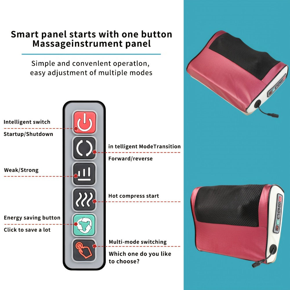 Electric Massager for Neck, Shoulder, Back & Foot – Deep Tissue Kneading Point Massage, Cordless Handheld Body Massager, Relaxation Gift for Women Men Mom Dad, Multiple Modes & Intensities