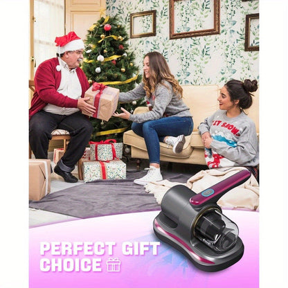 Mattress Vacuum Cleaner Handheld Bed Deep Cleaning with Super Suction & Washable Filter - Low Noise Design for Beds, Sofas, Pet Hair & Carpets, Portable Lightweight Upholstery Vacuum, 2025 Upgrade