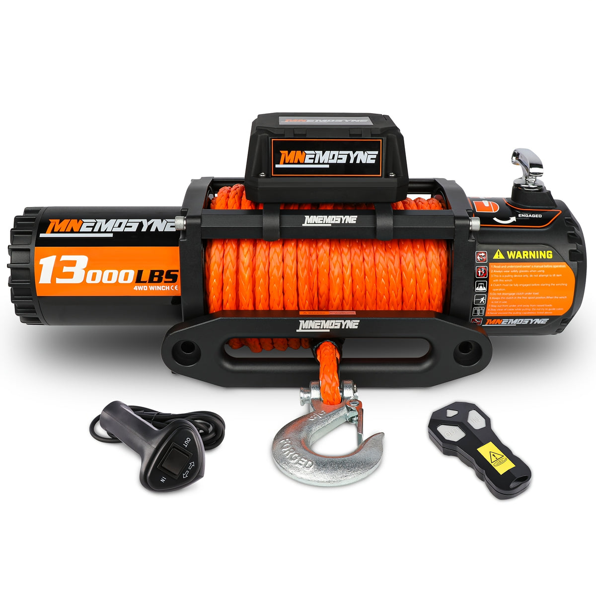 14500lb/13000lb/4500lb/3000lb Electric Winch 12V Winch Steel Cable Synthetic Rope 4WD/4X4 Offroad Towing Trucks Trailers SUVs Offroad Recovery Robust Construction For SUV Trailer Boat Winch ATV UTV ATV Winch Kit