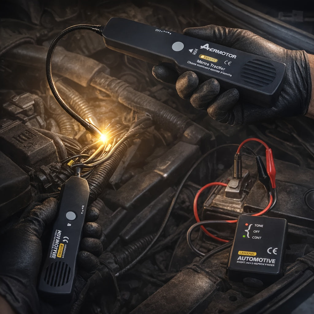 Electrical Wire Tracker Kit, EM415PRO 6-42V DC Automotive Circuit Tester, Fast Locate Broken Wires & Short Circuits, Non-Contact Induction Probe for Vehicle Repair, Essential Gear