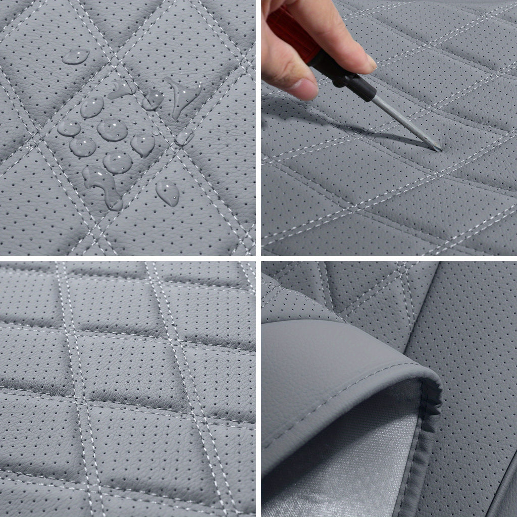 Front Seat Covers for Cars, Universal Fit Bucket Seat Protector Set, Full Surround High-Back Design, Anti-Slip Backing, Easy to Install, Fits Most Cars, SUVs & Trucks