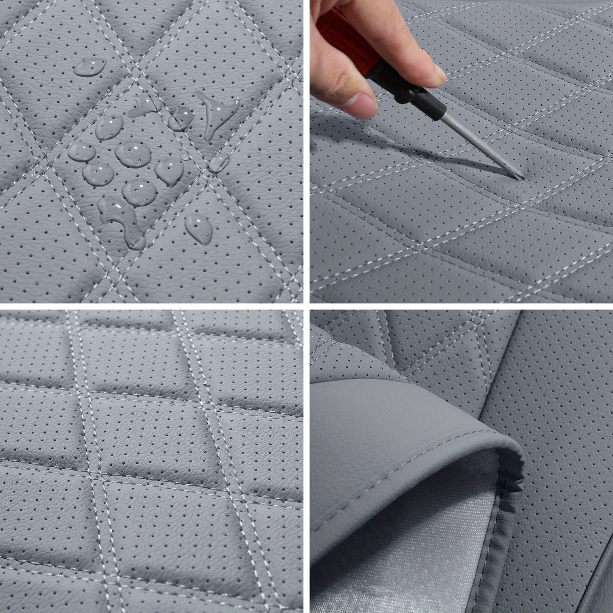 Front Seat Covers for Cars, Universal Fit Bucket Seat Protector Set, Full Surround High-Back Design, Anti-Slip Backing, Easy to Install, Fits Most Cars, SUVs & Trucks