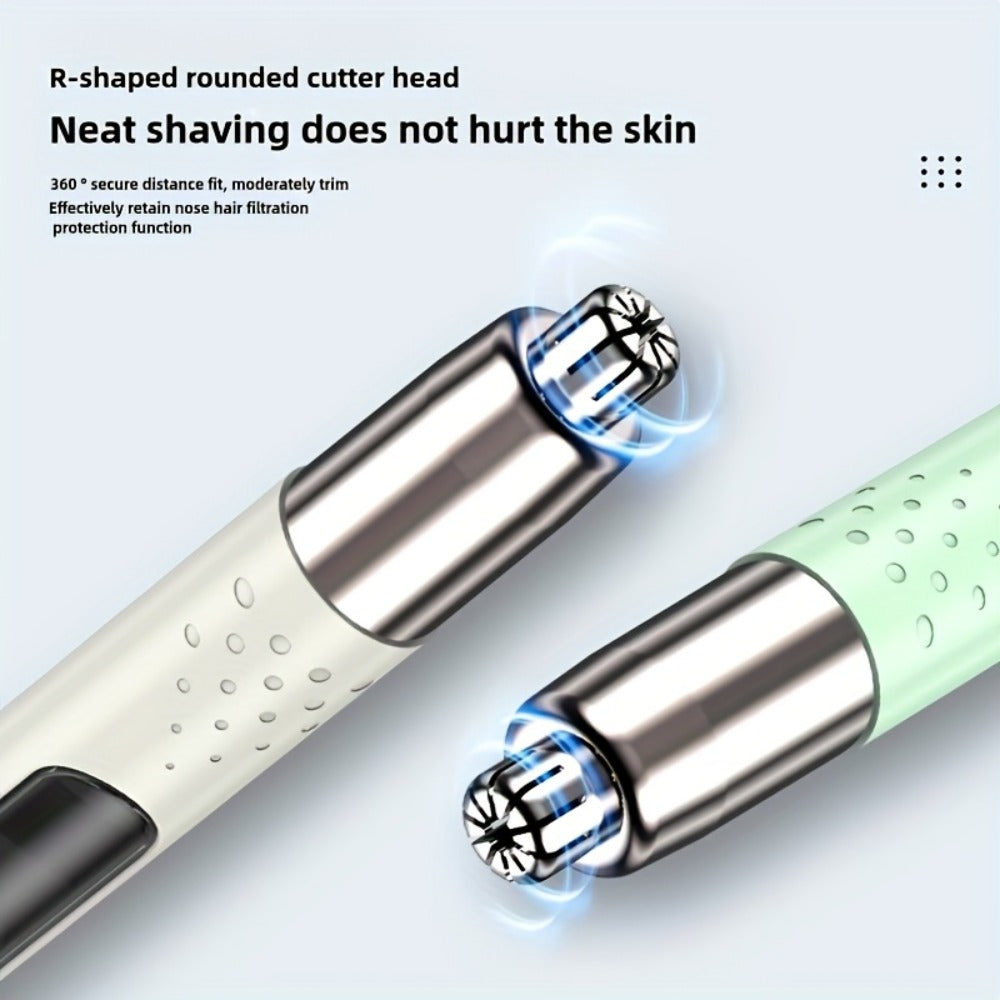 Nose Hair Trimmer Electric – USB Rechargeable Stainless Steel Unisex Trimmer for Nose, Ear & Eyebrow Hair, No-Pull Painless Cutting, Portable Stylish Design for Men & Women