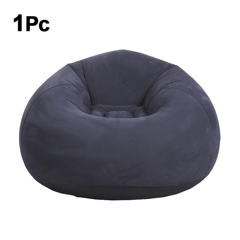 Bean Bag Chair shown in the Ball Sofa - Dark Blue option