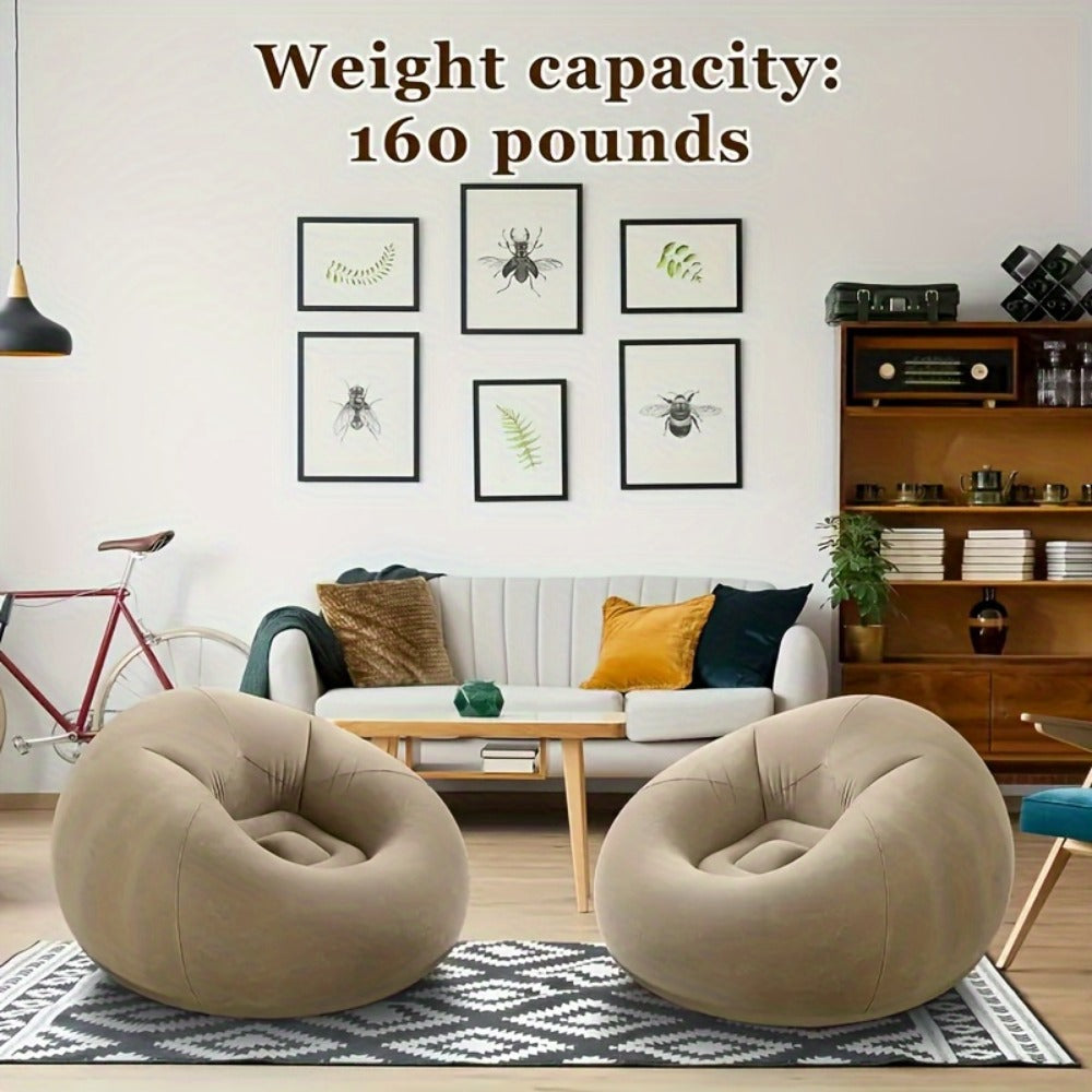 Bean Bag Chair, Soft Floor Lounger for Comfortable Everyday Seating in Living Room detail image - detail view 10