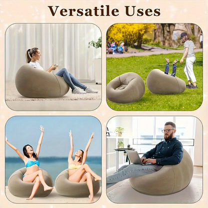 Bean Bag Chair, Soft Floor Lounger for Comfortable Everyday Seating in Living Room detail image - detail view 8