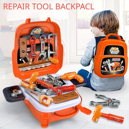 Kids Tool Backpack Set 22pcs for Boys – Pretend Play Home Repair Tool Kit with Carrying Backpack | Toddler Construction Toy with Hammer Wrench Screwdriver, Birthday & Christmas Gift for Boys Ages 3 4 5 6