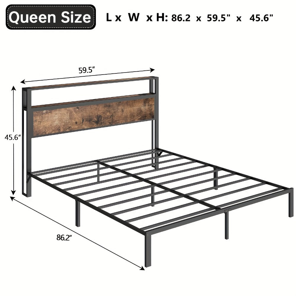 Bed Frame, Platform Bed Base for Bedroom Comfort and Support detail image - detail view 3