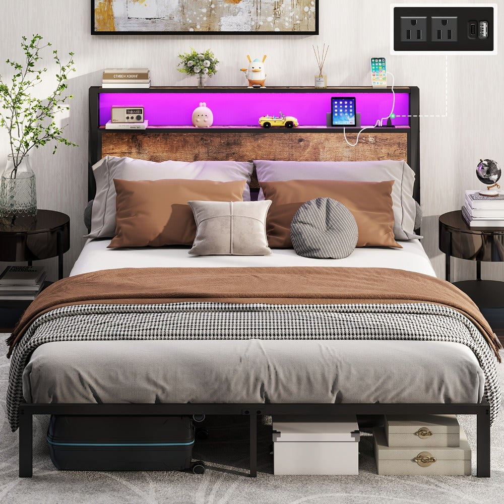 Bed Frame, Platform Bed Base for Bedroom Comfort and Support detail image - detail view 4