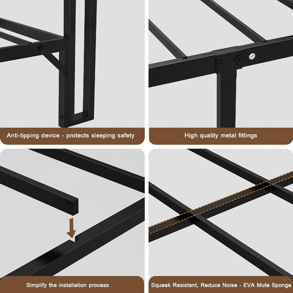 Bed Frame, Platform Bed Base for Bedroom Comfort and Support detail image - detail view 9