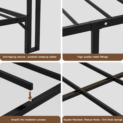 Bed Frame, Platform Bed Base for Bedroom Comfort and Support detail image - detail view 9