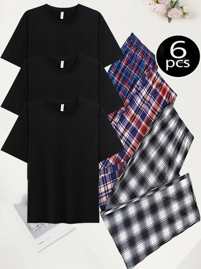 Men's Pajama Pants - Plaid Style 664485