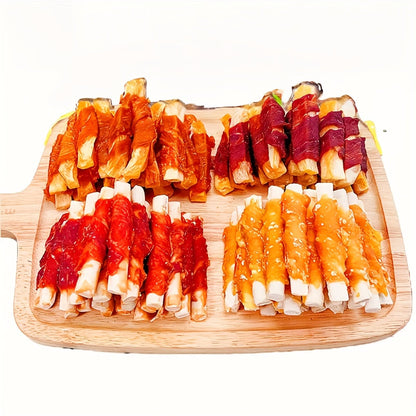 Dog Treats High Protein Training Sticks Chicken Duck Sweet Potato Milk Flavor Healthy Digestible Reward Snacks for Small Medium Large Dogs 200g 400g