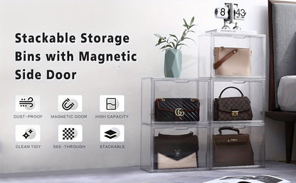 Clear Display Case Set of 3 – Dustproof Transparent Storage Box Organizer for Collectibles, Car Models, Action Figures & Show Display | Collector Display Cases for Adults & Kids