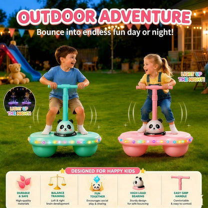 Rainbow LED Bouncing Ball for Kids & Adults – Light Up Glow Sensory Toy for Balance Coordination Indoor Outdoor Active Play Gift Boys Girls Ages 3+