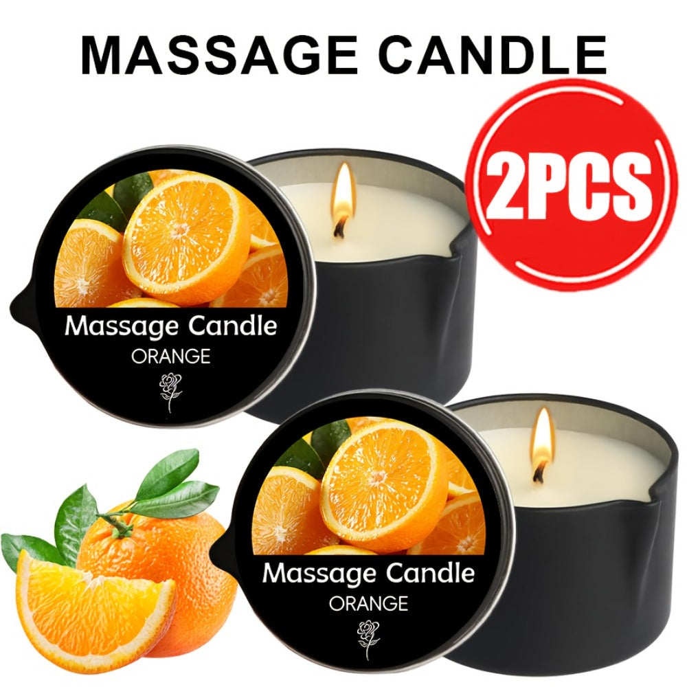 Luxury Soy Wax Candle 2-in-1 Massage Body Oil Essential Oil 20+ Scents 1pc 2pcs 6pcs Warm Moisturizing Lotion Spa Nail Salon Wedding Valentine Christmas Gift