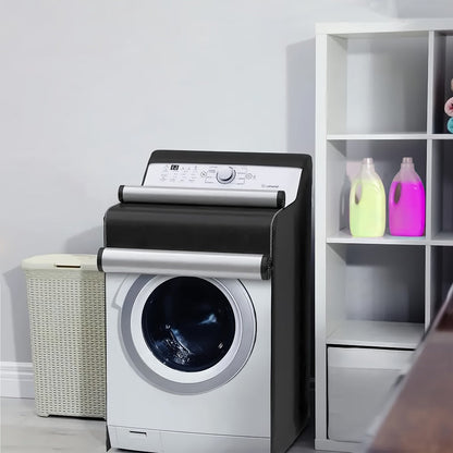 Washer Dryer Cover 420D Heavy Duty Waterproof, Indoor Outdoor Washing Machine Protector with Zipper Window, Fits Top Load & Front Load Washers Dryers, Dustproof UV-Resistant Laundry Appliance Hood 2pcs
