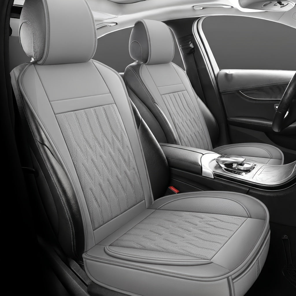 Front Seat Covers for Cars, Universal Fit Bucket Seat Protector Set, Full Surround High-Back Design, Anti-Slip Backing, Easy to Install, Fits Most Cars, SUVs & Trucks