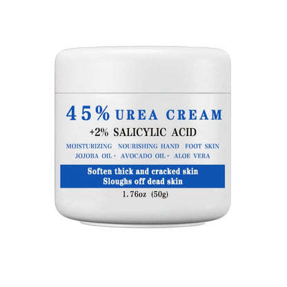 45% Urea Foot Cream with 2% Salicylic Acid – Cracked Heel Repair Lotion for Dry Rough Thick Skin Exfoliating Dead Skin Softening & Repairing Foot Care Treatment 1.76oz